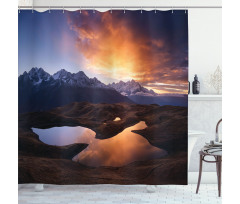 Mountain Lake Koruldi Shower Curtain