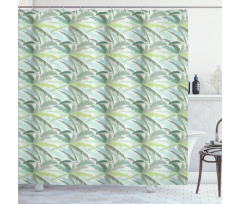 Leafy Green Branches Shower Curtain