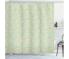 Numeral Composition Shower Curtain