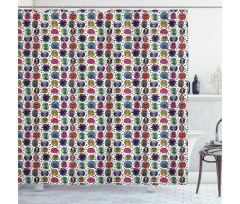 Abstract Fictional Beings Shower Curtain