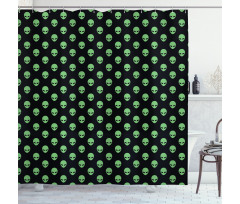 Martian Design Shower Curtain