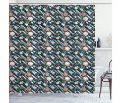 Space Exploration Shower Curtain