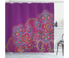 Floral Paisley Art Shower Curtain