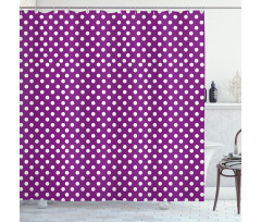 Old Fashioned Vivid Dots Shower Curtain