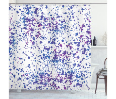 Paint Splatters Art Shower Curtain