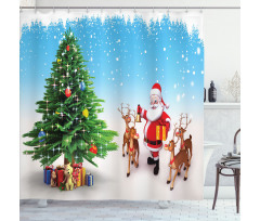 Jingle Bells Tree Shower Curtain