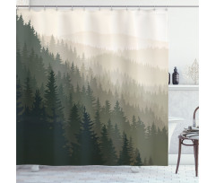 Scandinavian Nature Shower Curtain