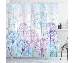 Abstract Flora Design Shower Curtain
