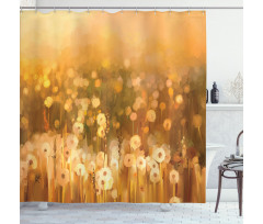 Vintage Spring Sunset Shower Curtain