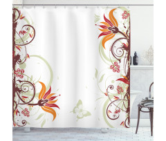 Flora and Fauna Shower Curtain