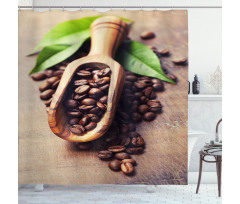 Coffee Plant on Table Shower Curtain