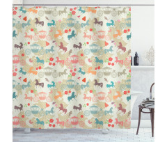 Carriage with Stallions Shower Curtain