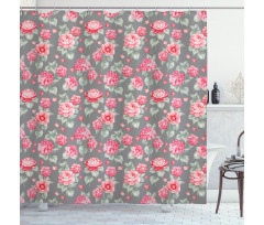 Romantic Bridal Bouquets Shower Curtain