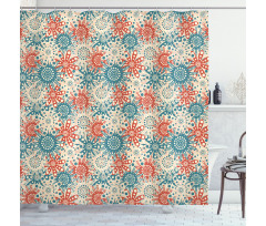 Hippie Floral Art Shower Curtain