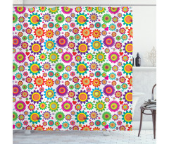 Colorful Camomiles Shower Curtain