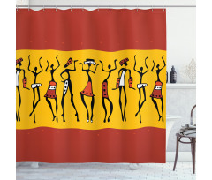 Dancing People Shower Curtain