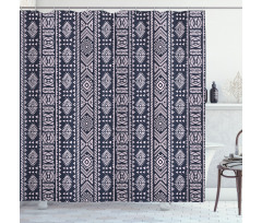 Vertical Art Borders Shower Curtain