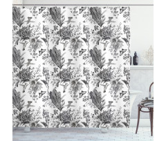 Botanical Flora Shower Curtain