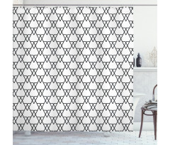 Line Art Design Shower Curtain