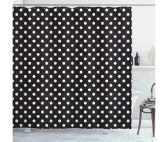 Traditional Dots Shower Curtain