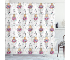 All Seeing Eye Ethnic Shower Curtain