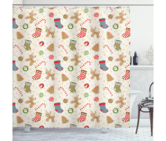 Traditional Sweets Shower Curtain