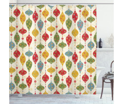 Traditional Balls Shower Curtain