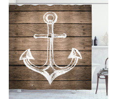 Rustic Planks Shower Curtain