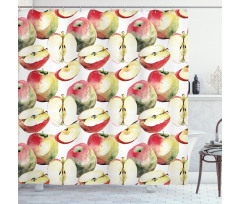 Organic Mclntosh Fruits Shower Curtain