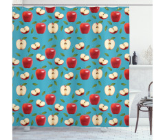 Red Delicious Healty Food Shower Curtain
