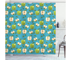 Raw Granny Smith Fruits Shower Curtain