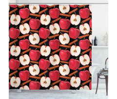 Cinnamon Sticks Fruits Shower Curtain