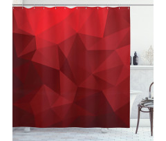 Triangular Mosaic with Poly Shower Curtain