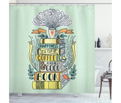 Happiness Theme Cartoon Shower Curtain