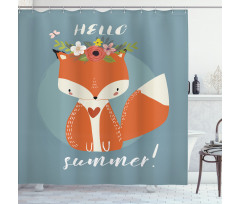 Greet the Summer Season Shower Curtain