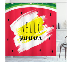 Watermelon Summertime Shower Curtain
