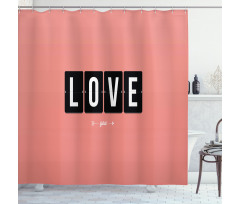 Adoration Clock Design Shower Curtain