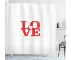 Valentines Day Romance Shower Curtain
