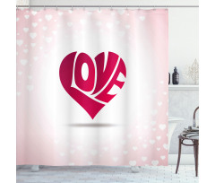 Heart Background Ornate Shower Curtain