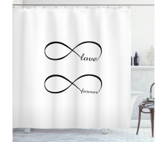 Infinity Monochrome Shower Curtain