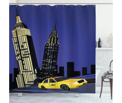 Taxi New York American Shower Curtain