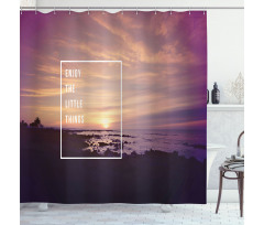 Sunset on Beach Shower Curtain