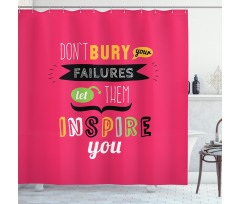 Positive Saying Shower Curtain