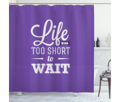 Carpe Diem Style Shower Curtain