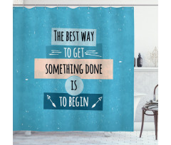 Philosophical Message Shower Curtain