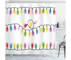 Vibrant Party Colors Shower Curtain