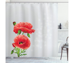 Fresh Bridal Romantic Shower Curtain