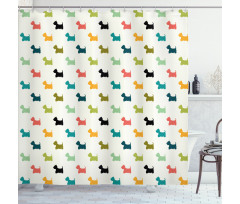 Scottish Terrier Shower Curtain