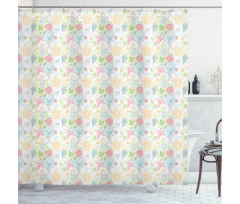 Trace Style Flora Fauna Shower Curtain