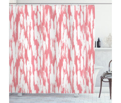 Watercolor Paint Smear Shower Curtain